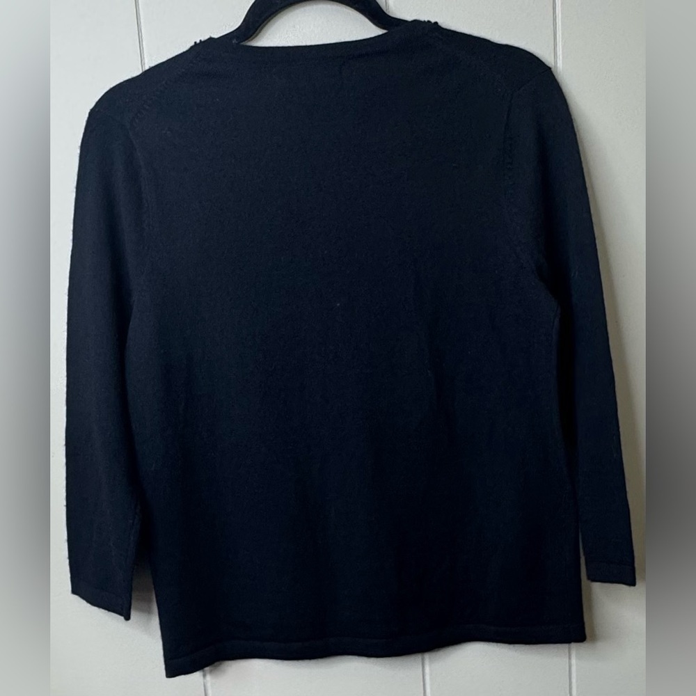 Marisa Christina 100% Merino Wool Beaded Cardigan Womens Size Small - Picture 2 of 10
